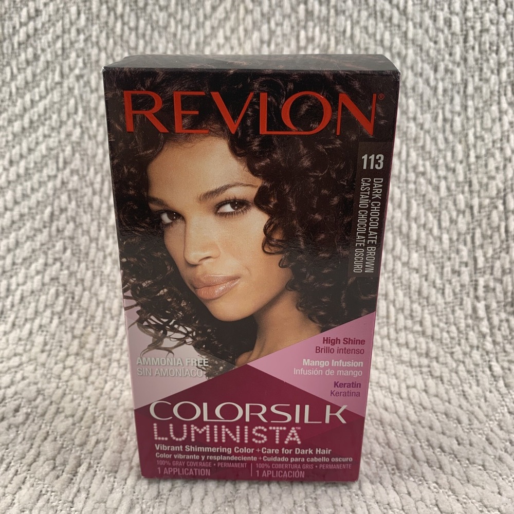 Revlon Colorsilk Luminista Hair Color Dye 113 Dark Chocolate‎ Brown High Shine